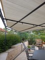 Filet de couverture de pergola - Ombrage important (± 95%) - plusieurs coloris - perméable