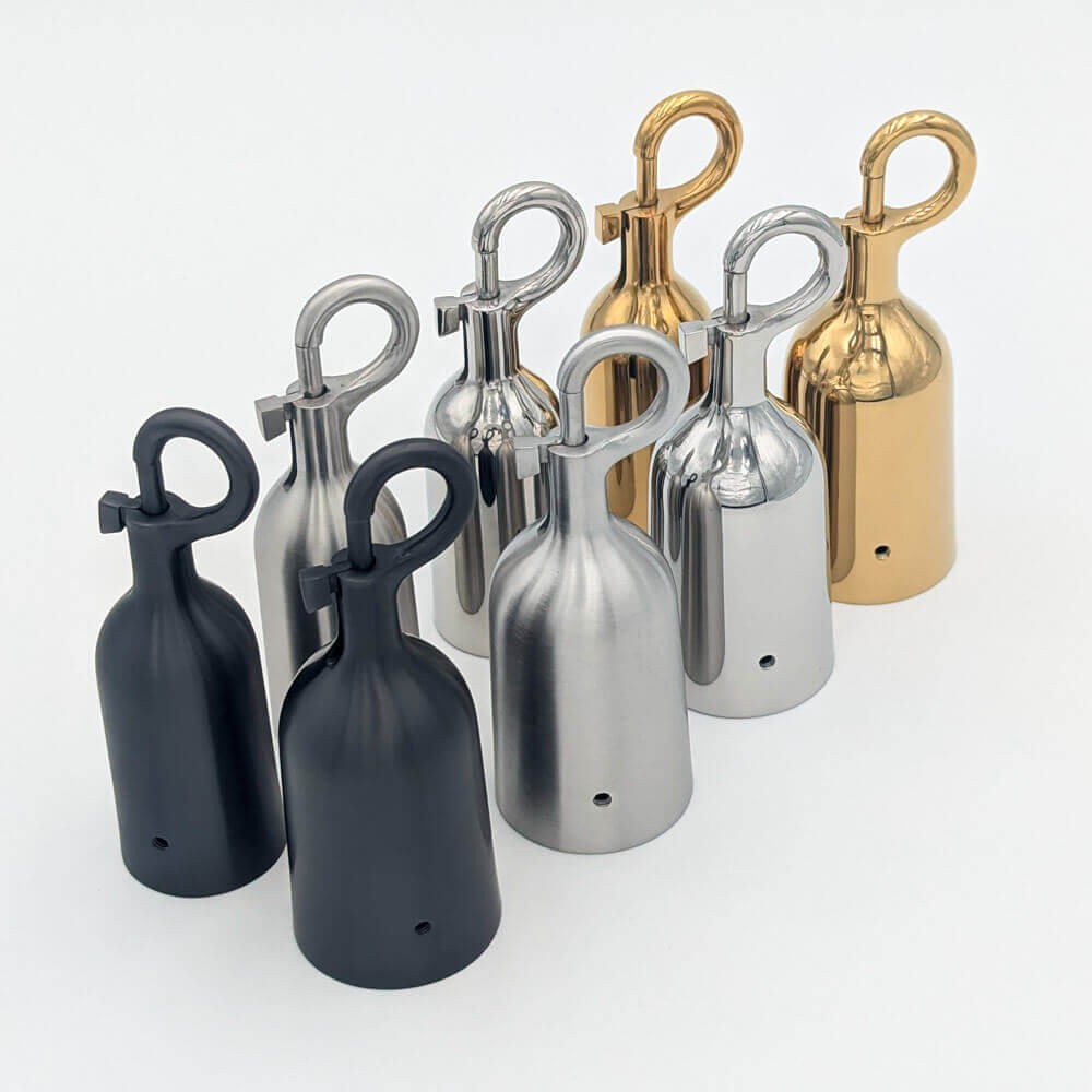 Mousqueton pour corde - Laiton, chromé ou inox