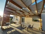 Filet de couverture de pergola - Ombrage important (± 95%) - plusieurs coloris - perméable