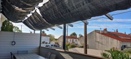 Filet de couverture de pergola - Ombrage important (± 95%) - plusieurs coloris - perméable