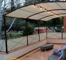 Filet de couverture de pergola - Ombrage important (± 95%) - plusieurs coloris - perméable