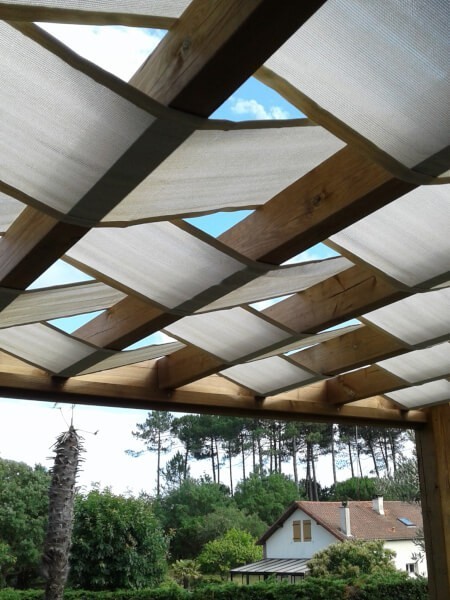 Filet de couverture de pergola ultra dense - occultation 100%