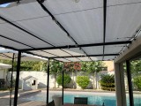 Filet de couverture de pergola - Ombrage important (± 95%) - plusieurs coloris - perméable
