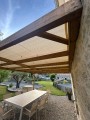 Filet de couverture de pergola - Ombrage important (± 95%) - plusieurs coloris - perméable