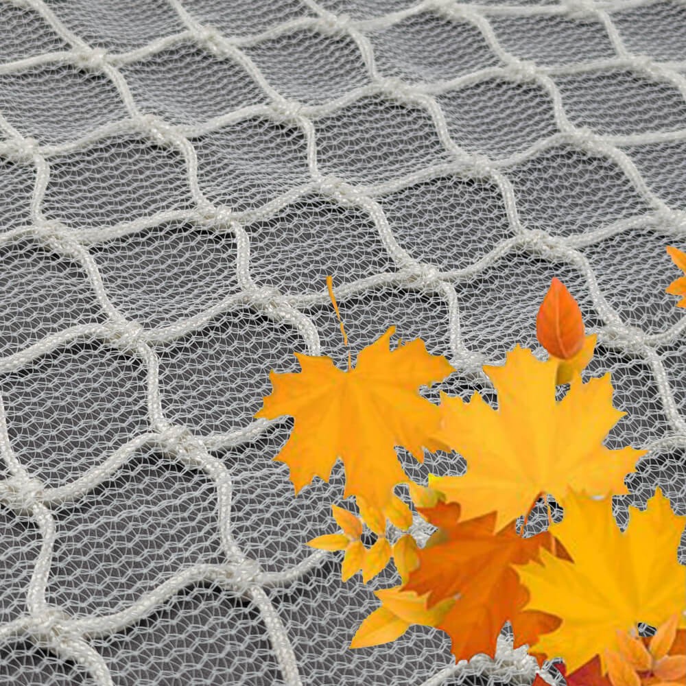 Filet anti-feuilles doublé d'un antichute petite maille - Mailles 50 mm - ∅ 4,75 mm