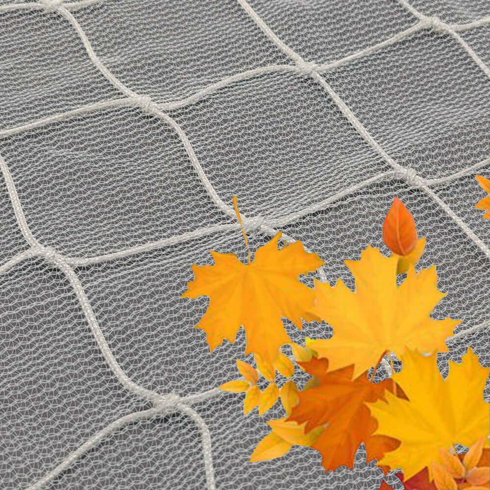Filet anti-feuilles doublé d'un antichute - Mailles 100 mm - ∅ 4,75 mm