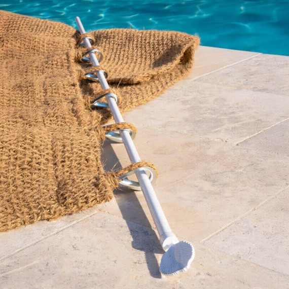 Rideau coulissant en fibre de coco