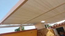 Filet de couverture de pergola - Ombrage important (± 95%) - plusieurs coloris - perméable