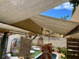 Filet de couverture de pergola - Ombrage important (± 95%) - plusieurs coloris - perméable