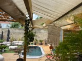 Filet de couverture de pergola - Ombrage important (± 95%) - plusieurs coloris - perméable