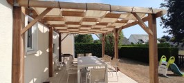 Filet de couverture de pergola - Ombrage important (± 95%) - plusieurs coloris - perméable