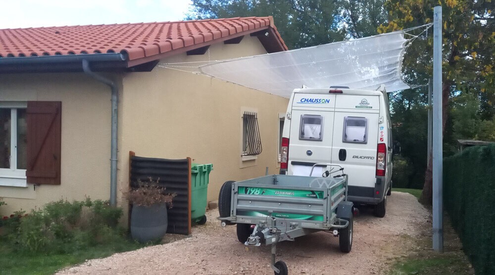 Protection anti-grêle pour véhicule utilitaire et benne - 8 x 3,30 m