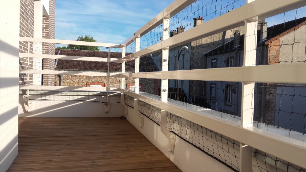 Filet de protection pour chat pour balcon