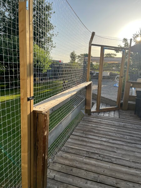 Filet protection pour chat pourtour de terrasse
