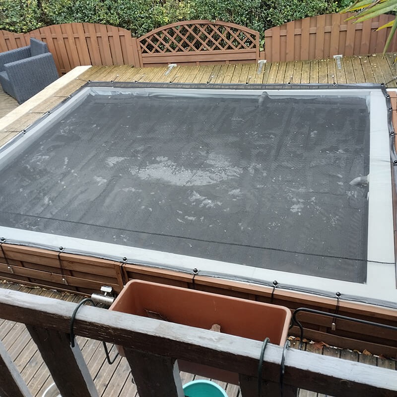 Filet anti-feuilles et salissures sur mesure - Mailles 1 mm - 110 g/m² envoyé par un client