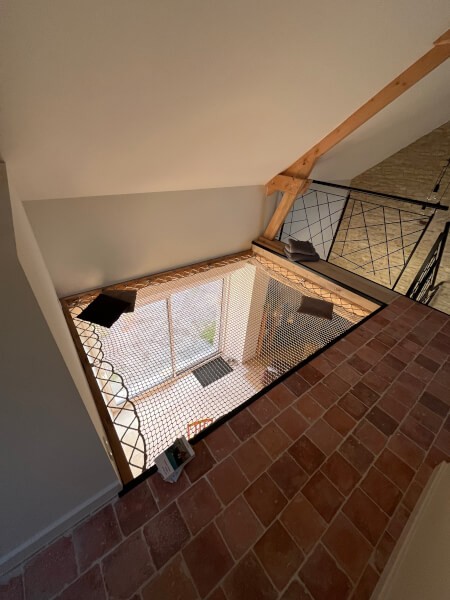 Filet de maison en espace de repos - Mailles 30 mm