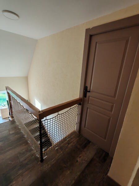 Filet sécurité de garde-corps de palier d'étage