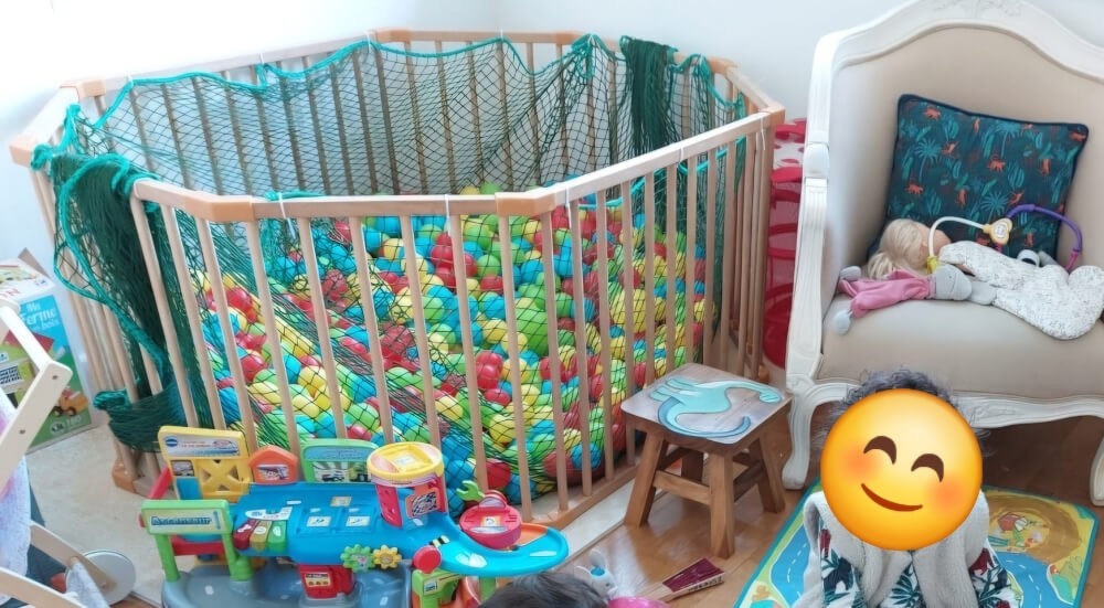 Filet utilisé pour piscine à balles pour enfant