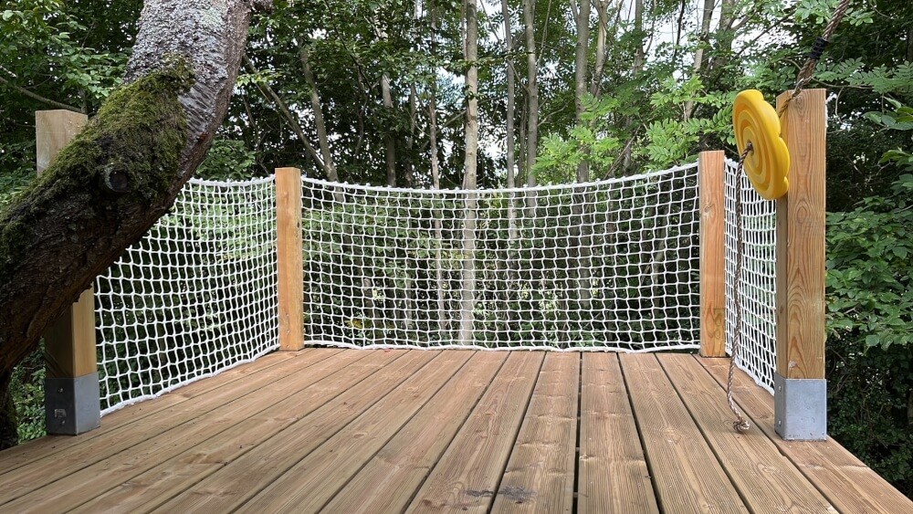 Filet de protection enfants standard - mailles 25 x 25 mm - ∅ 2 mm envoyé par un client