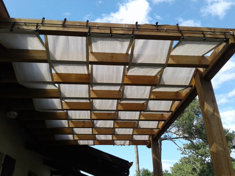 Toile ombrage pour pergola originale