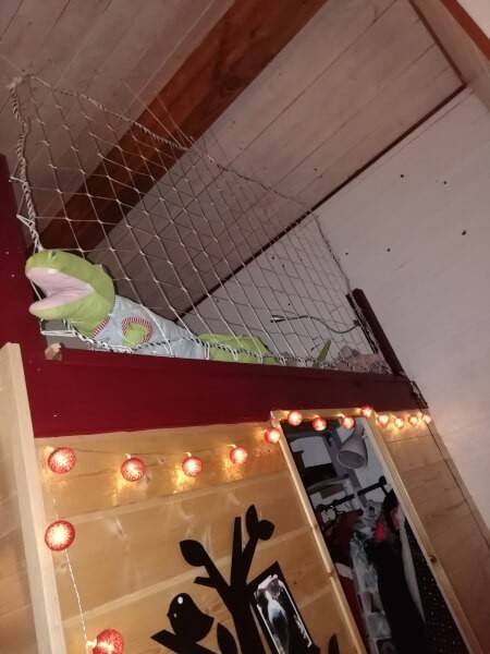 Filet périphérique pour lit mezzanine ado