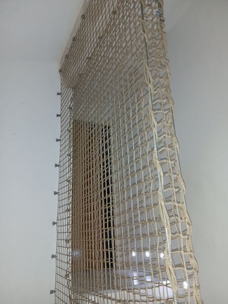 Filet de protection couleur chanvre - Mailles 45 mm - ∅ 4 mm envoyé par un client