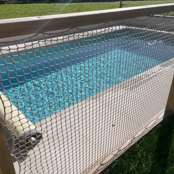 Filet de protection couleur chanvre - Mailles 30 mm - ∅ 3 mm