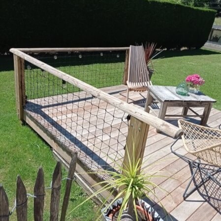 Filet de protection polyamide - mailles 100 x 100 mm - ∅ 4,75 mm