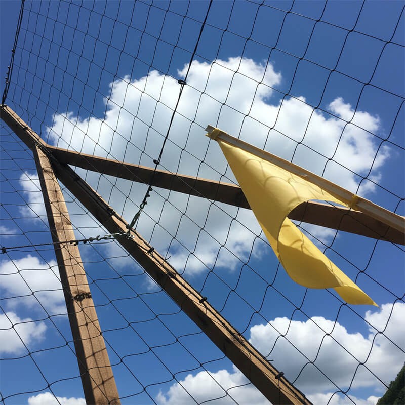 Filet pare-ballons - Mailles 145 mm - ∅ 2 mm - Cablé noué