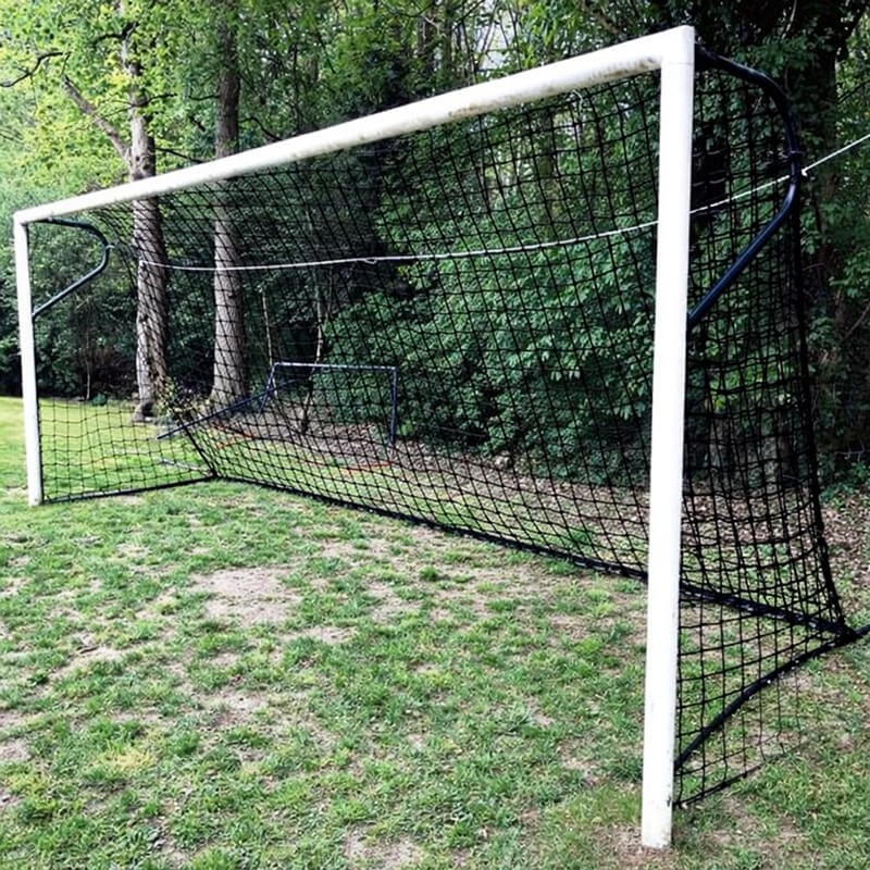 Filets pour but d'entrainement trapézoïdal de foot à 7 - Mailles 145 x 145 mm - ∅ 2 mm