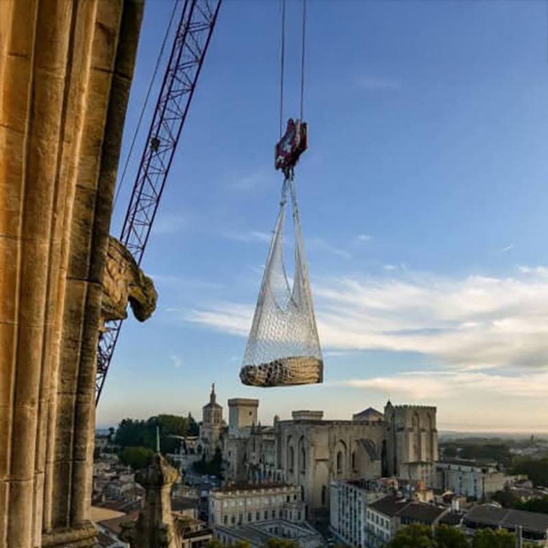 Filet de levage et héliportage 2 T - Mailles 100 mm - ∅ 6 mm