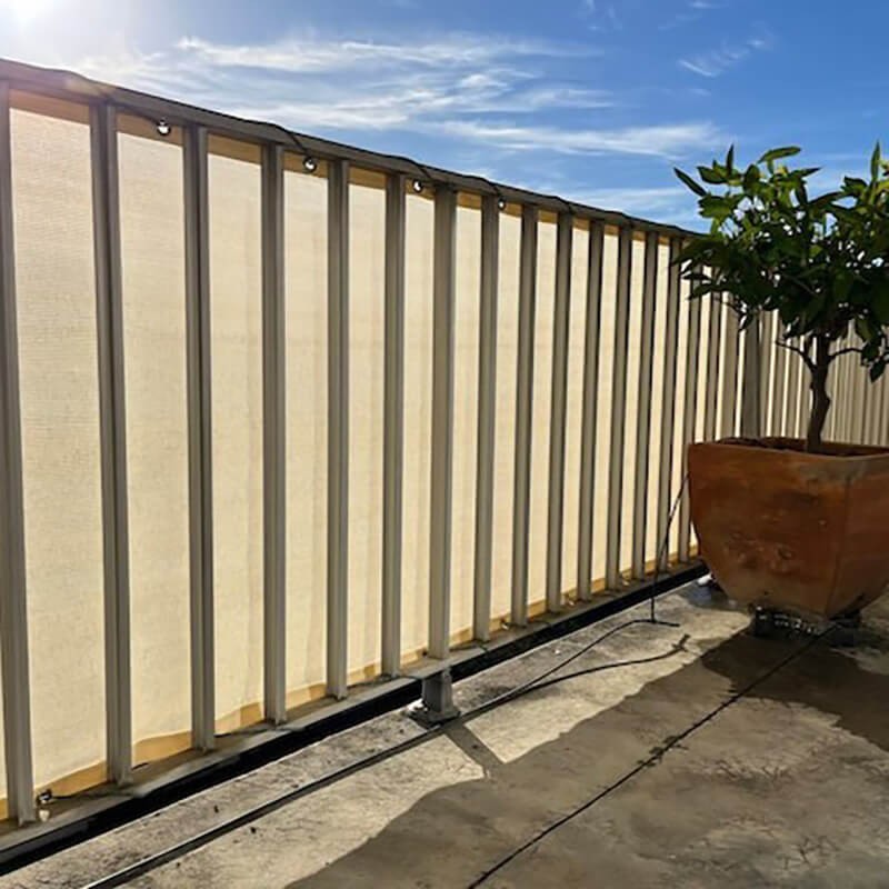 Filet brise vue - filtration totale - vert