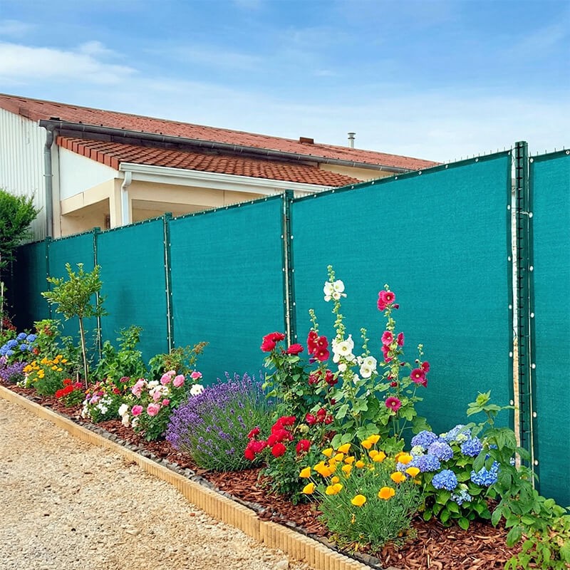 Filet brise vue - filtration totale - vert