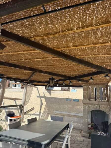 Toile d’ombrage coco ultra dense pour pergola
