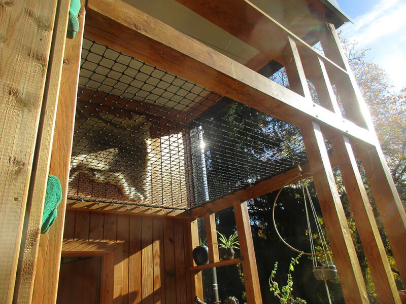 Filet d'habitation pour créer un espace de détente extérieur