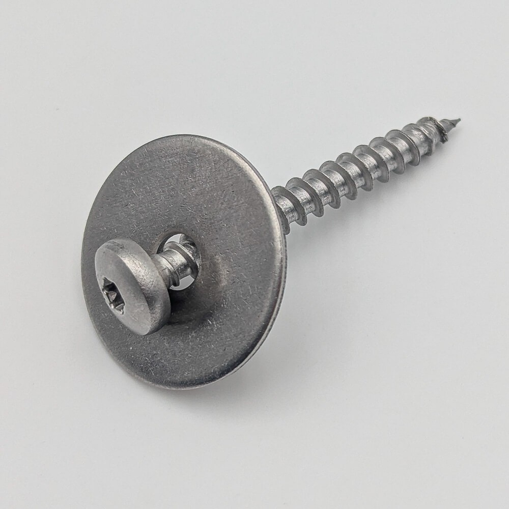 Vis et rondelle en inox pour Oeillets