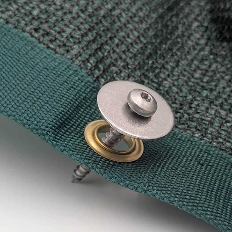 Vis et rondelle en inox pour Oeillets