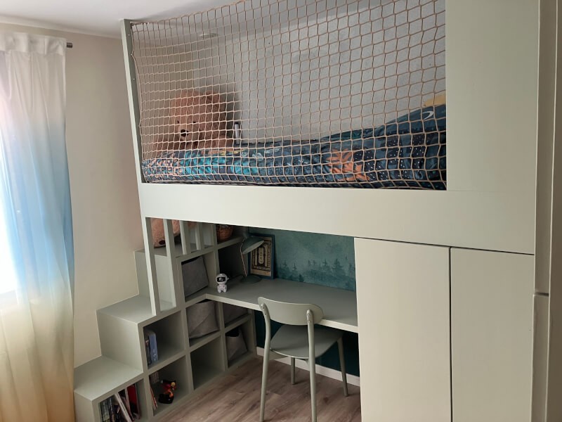 Filet de protection de lit pour enfant