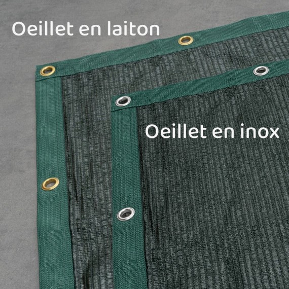Filet brise vue - filtration 45% - vert