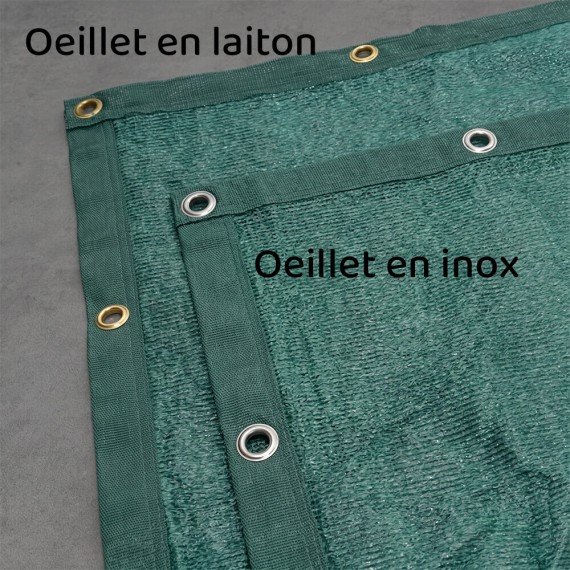 Filet brise vue - filtration totale - vert
