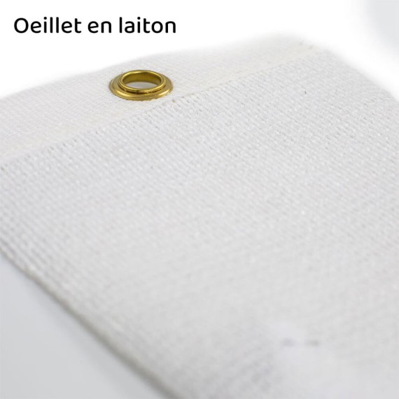 Bande à oeillets sur filet brise-vue 95%