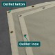 Filet brise-vue de couleur sur mesure - Occultation totale