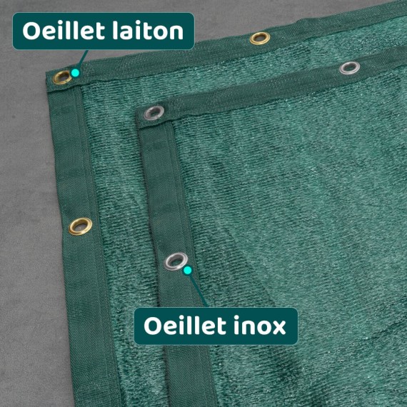 Filet brise-vue de couleur sur mesure - Occultation totale