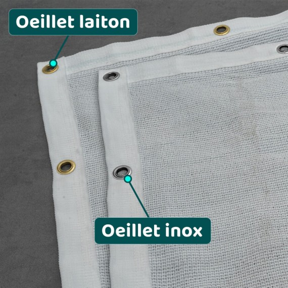 Filet d'ombrage élevé pour cultures - Ombrage élevé 60%