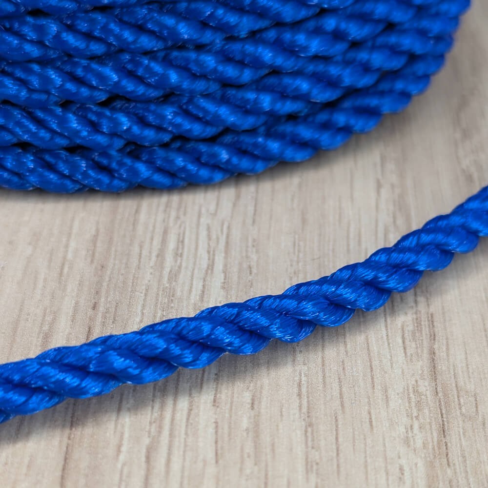 Cordage polyéthylène bleu au mètre