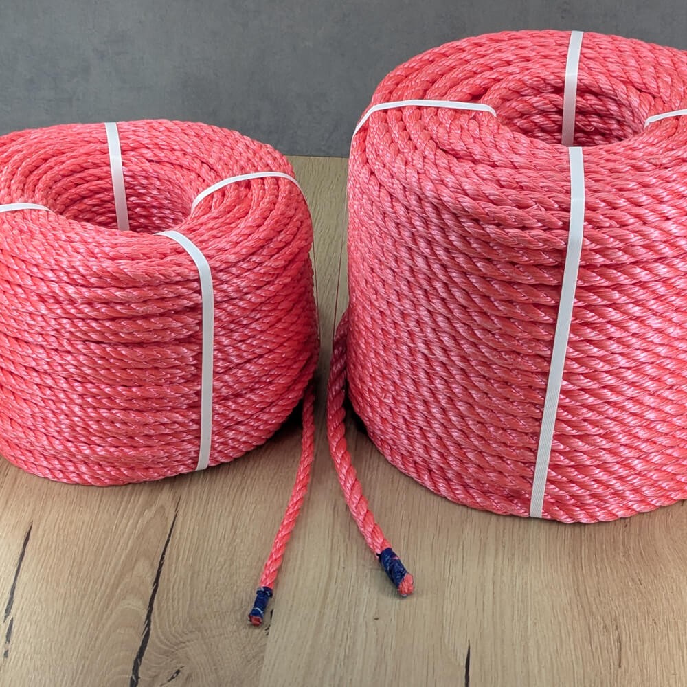 Cordage polypropylène rouge au mètre