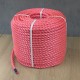 Bobine de cordage polypropylène rouge