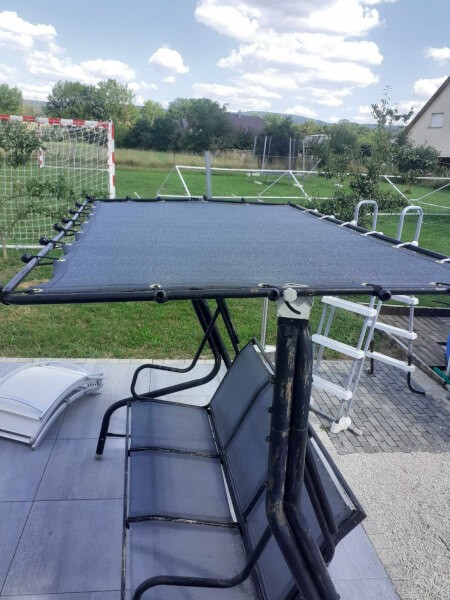 Filet de couverture pour ombrage toit de balançoire avec sandow