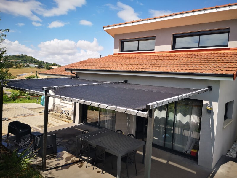 Filet de couverture de pergola ombrage de terrasse