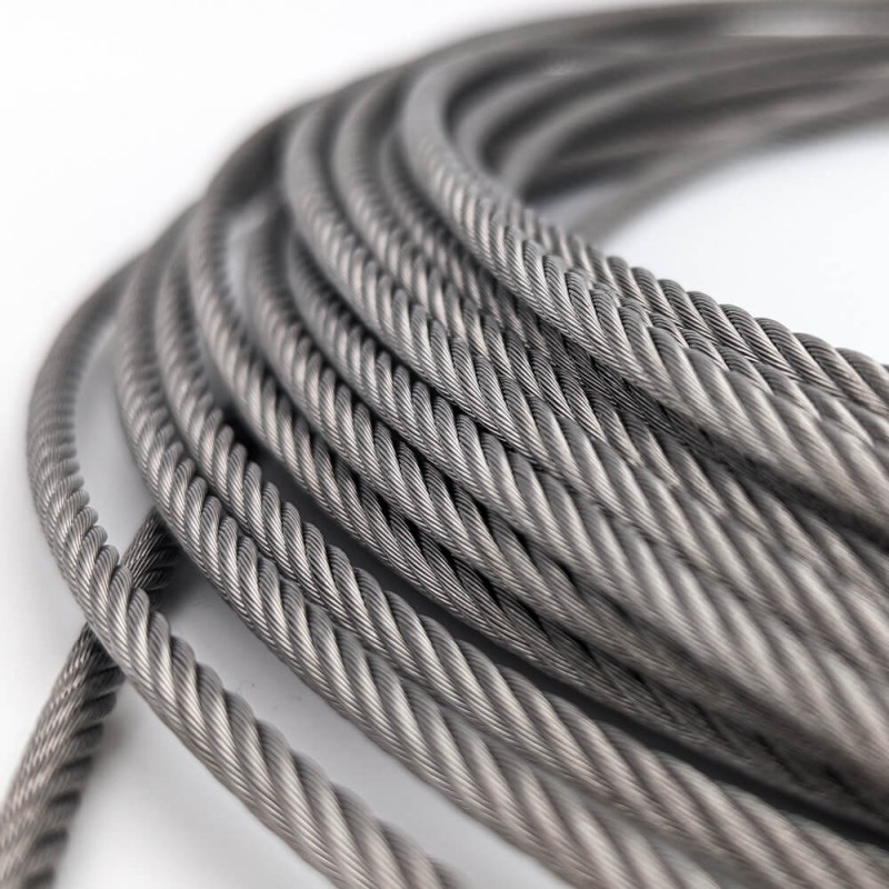 Câble acier inoxydable - Différents diamètres - Vendu au mètre